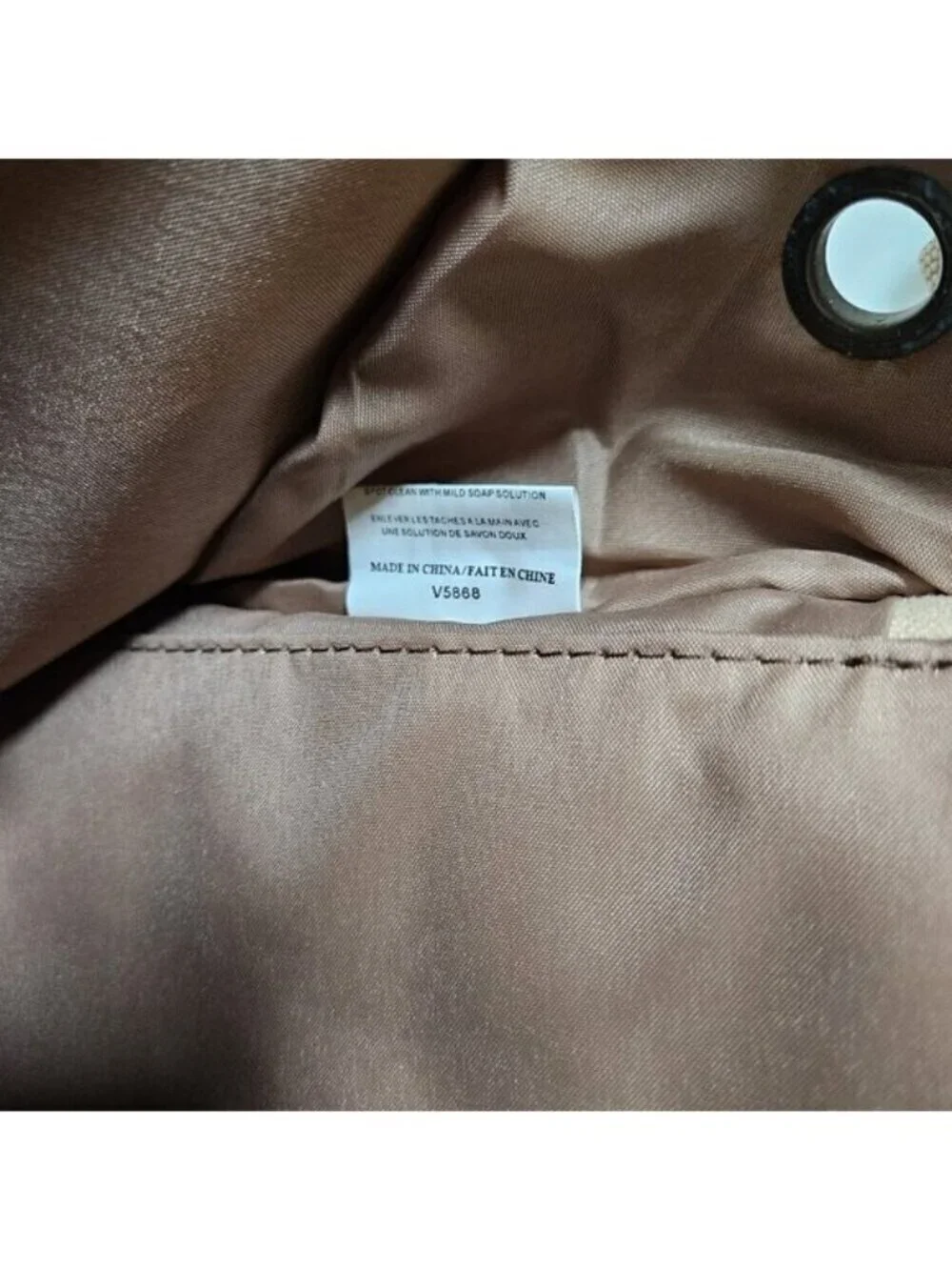 Kanata Sport Crossbody Messenger Bag Beige Canvas Pockets Shoulder Strap FLAW